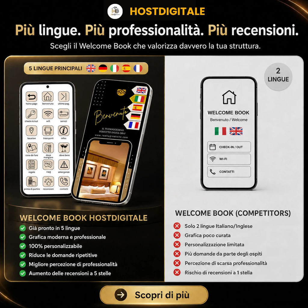 Welcome Book Digitale Multilingue HOSTDIGITALE™