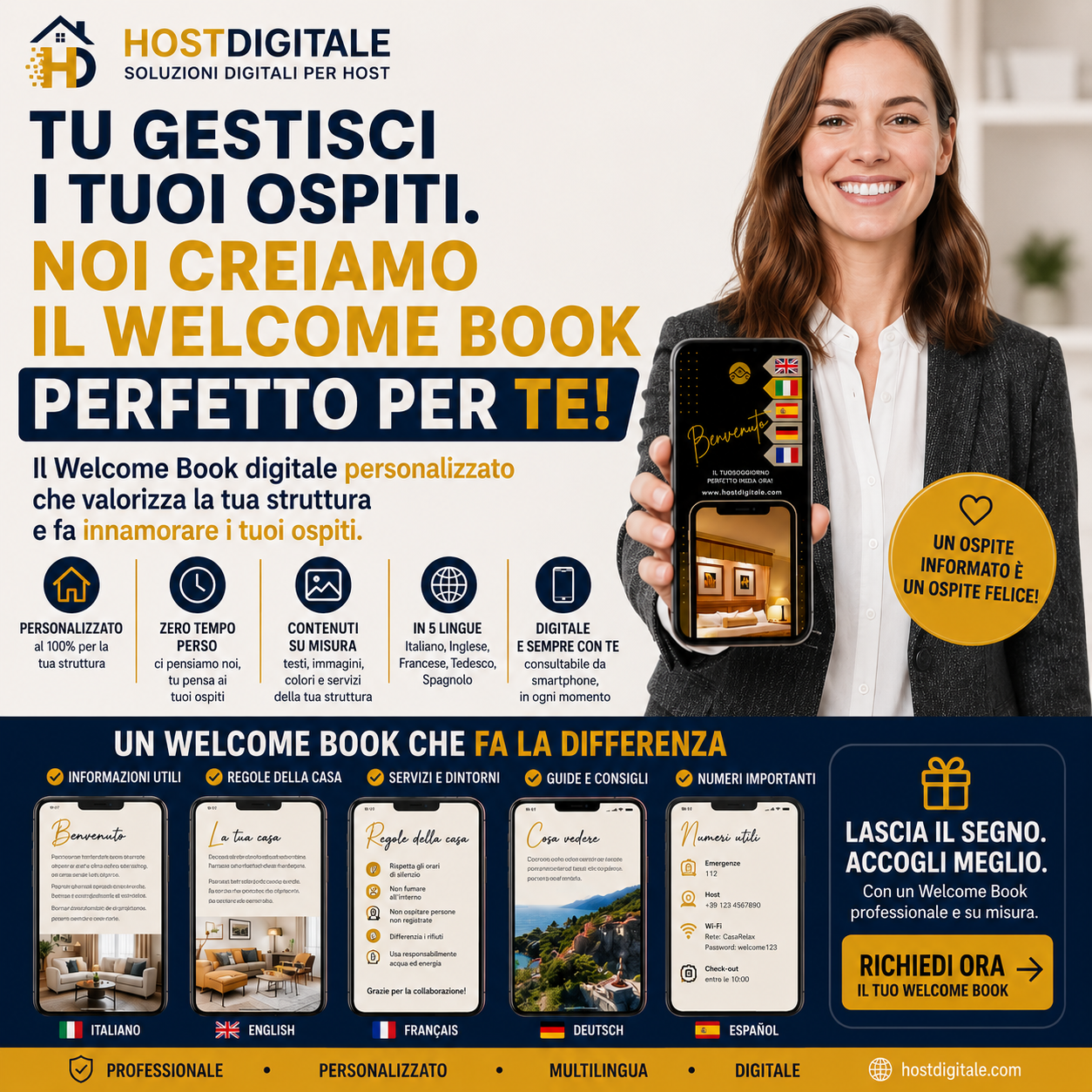 Welcome Book Digitale Multilingue HOSTDIGITALE™