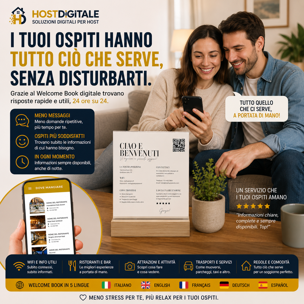 Welcome Book Digitale Multilingue HOSTDIGITALE™