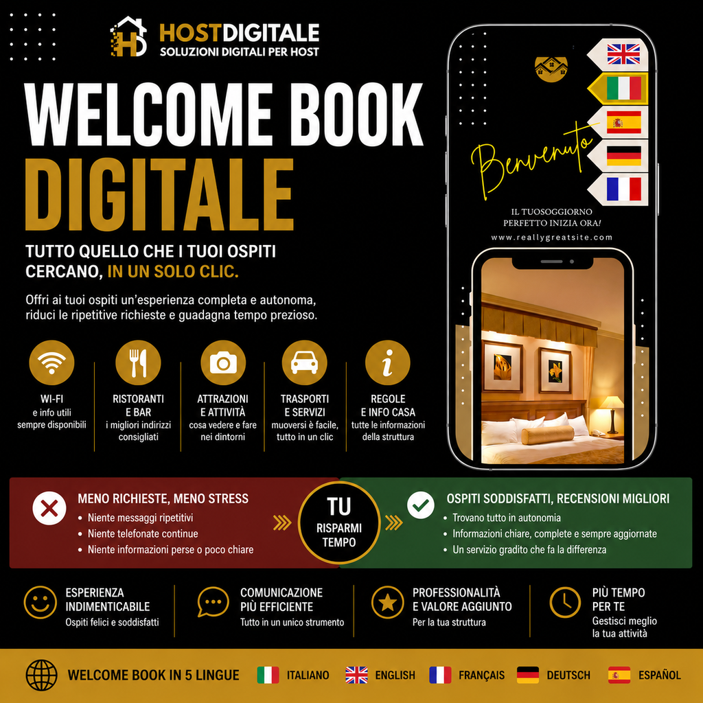 Welcome Book Digitale Multilingue HOSTDIGITALE™