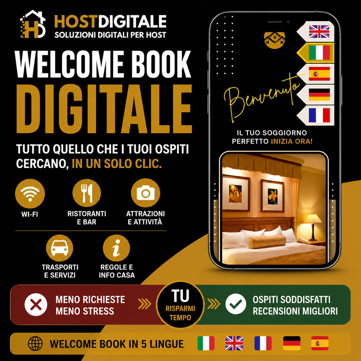 Welcome Book Digitale Multilingue HOSTDIGITALE™