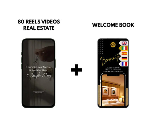 Bundle - Welcome Book + 80 Video Reels Real Estate