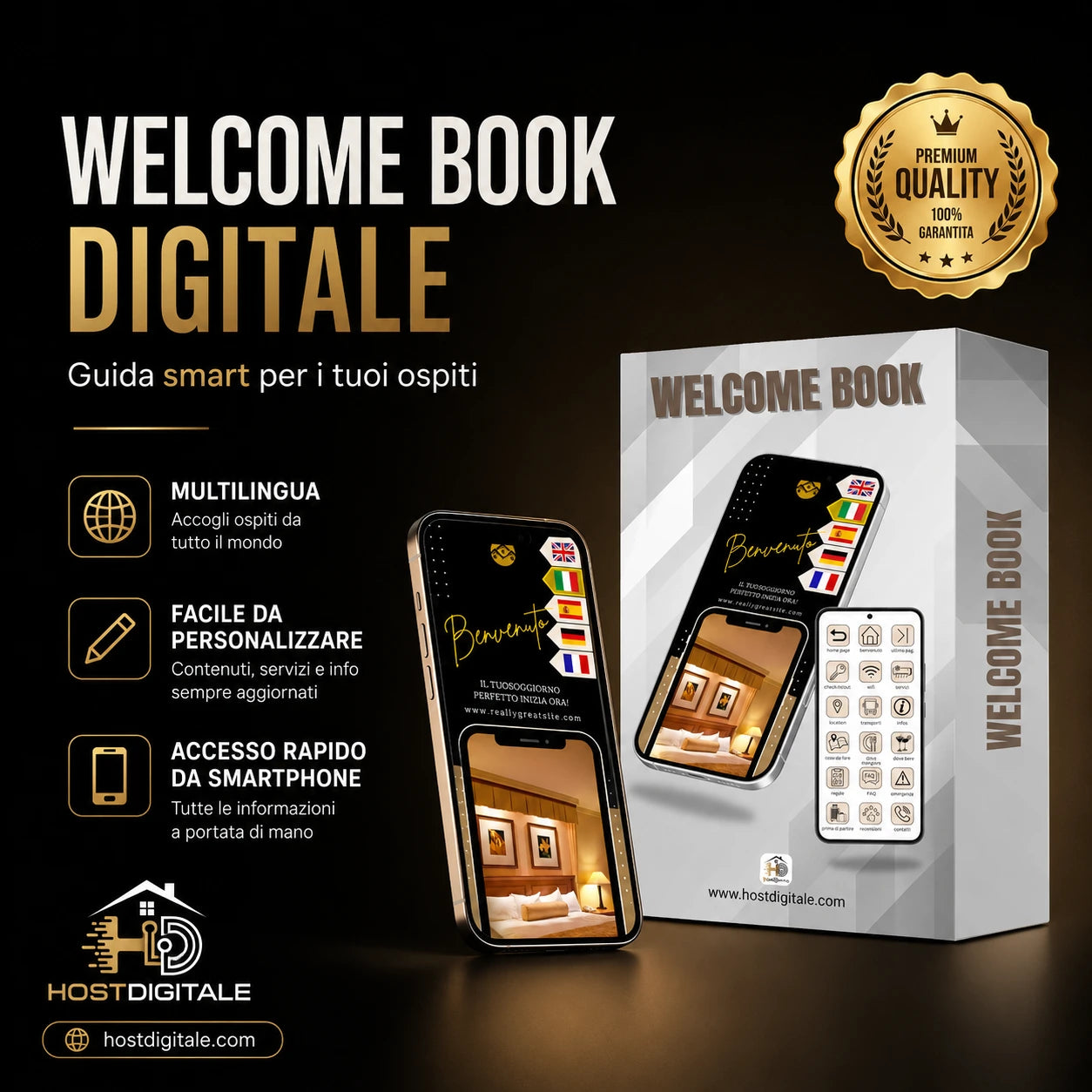 Welcome Book Digitale Multilingue HOSTDIGITALE™