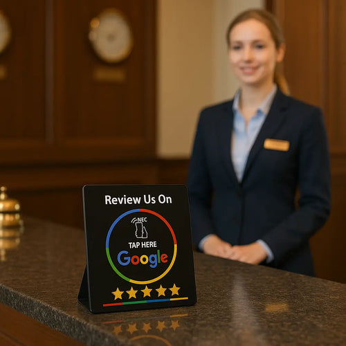 Espositore NFC per Recensioni su Google Review HOSTDIGITALE™