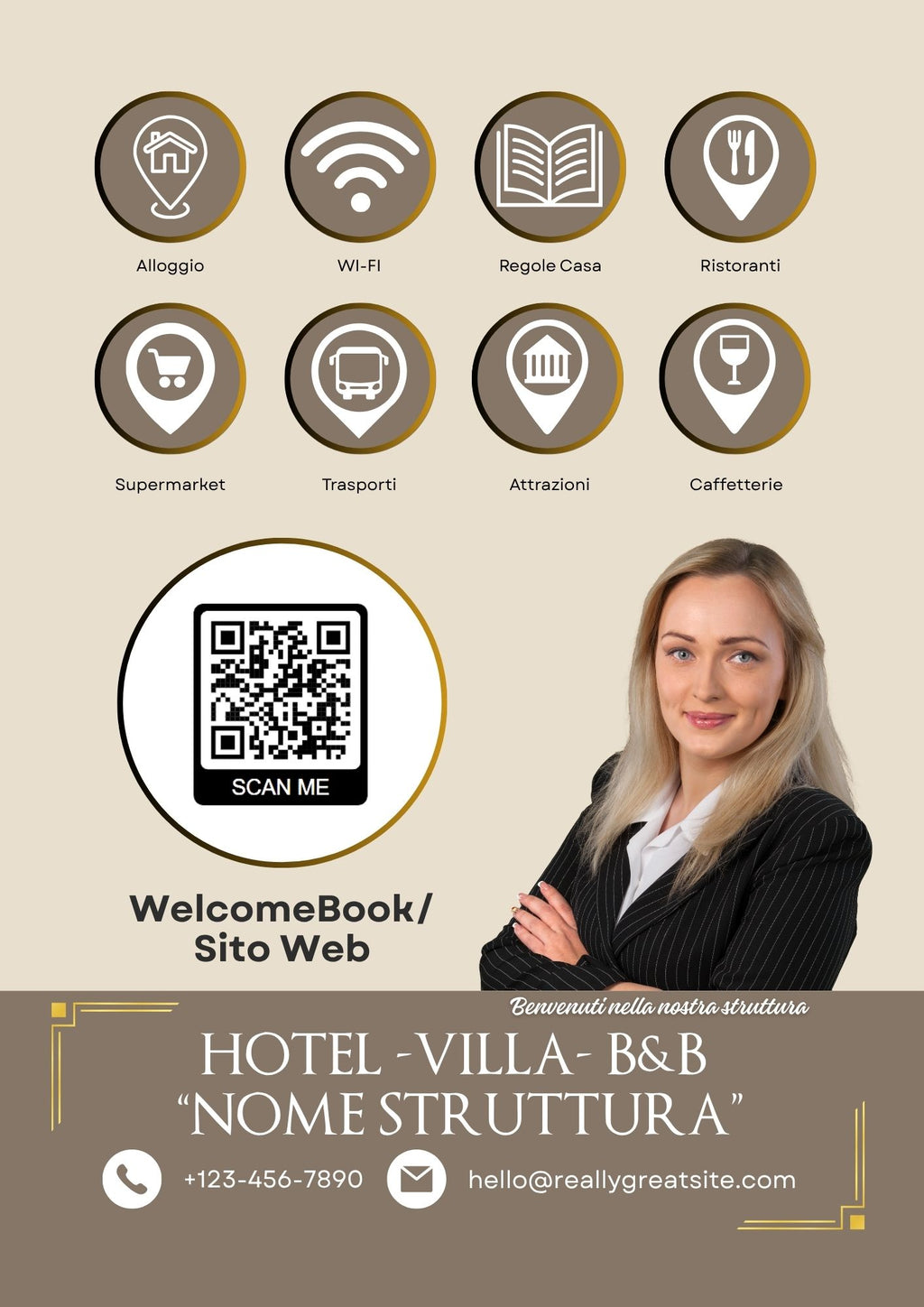 Espositore Informativo con QR-CODE/NFC Personalizzato