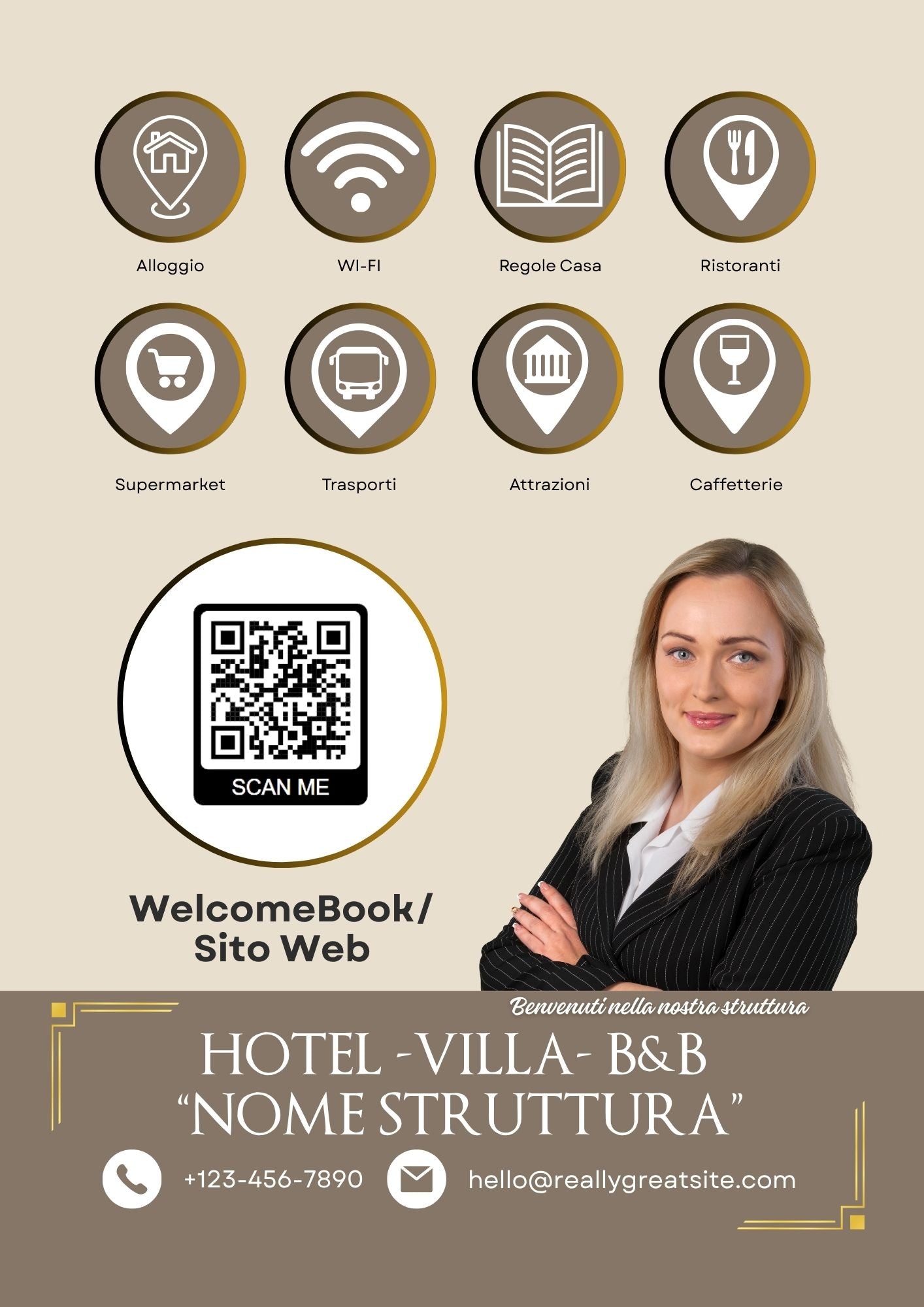 Espositore Informativo con QR-CODE/NFC Personalizzato