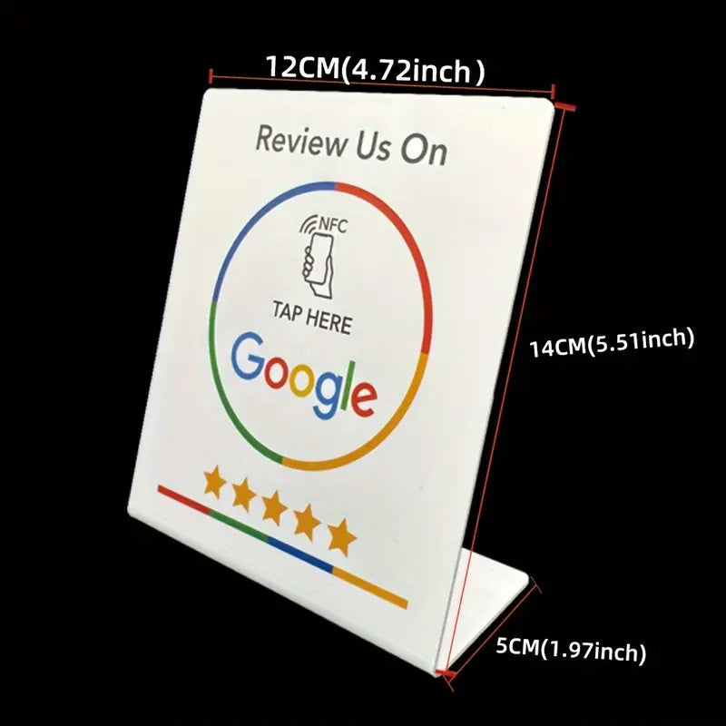 Espositore NFC per Recensioni su Google Review